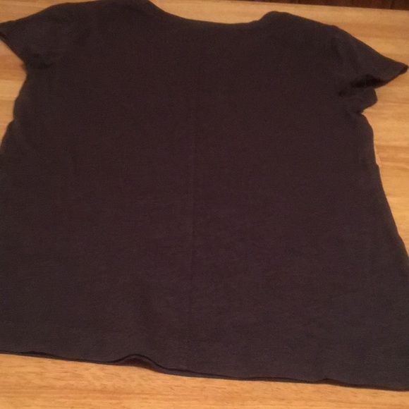 Express Charcoal Gray Sequin Cross T Shirt - Picture 3 of 5